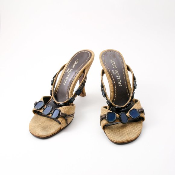 Louis Vuitton Burlap Agate Rock Sandals - Picture 11 of 12